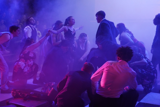 Year 1 Acting students performing in the College theatre