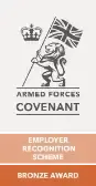 Armed Forces Covenant Bronze Award Logo footer